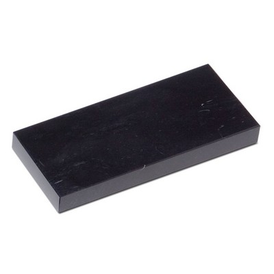 Jet Black Rectangular Marble Base (9"x¾"x4")