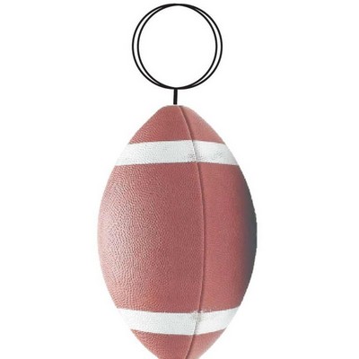 Football Key Chain w/Clear Mirrored Back (6 Square Inch)