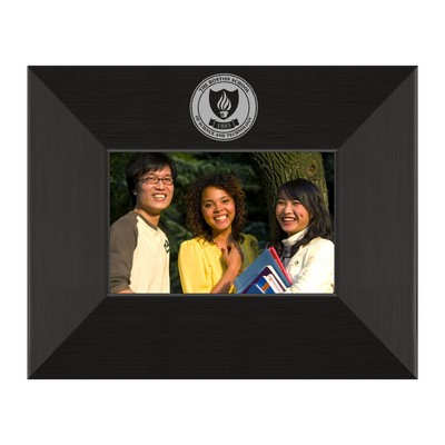 Aero Brushed Black 4"x6" Picture Frame w/ 2" Border