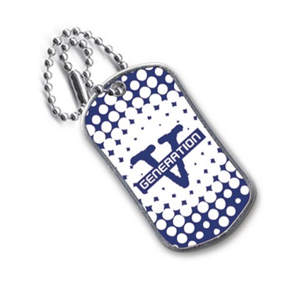 Full Color Dog Tag w/ 4" Chain