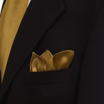 Vegas Gold Polyester Pocket Square