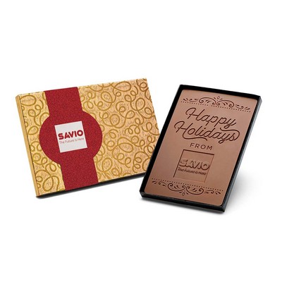 Midsize Chocolate Bar w/Clear Lid (4"x6")