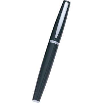 Executive Black Roller Ball Pen w/Chrome Accents