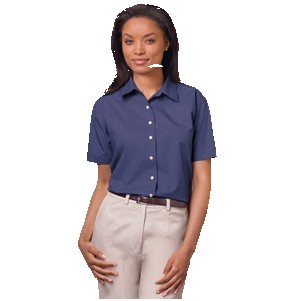 Ladies Short Sleeve Superblend™ Poplin Shirt