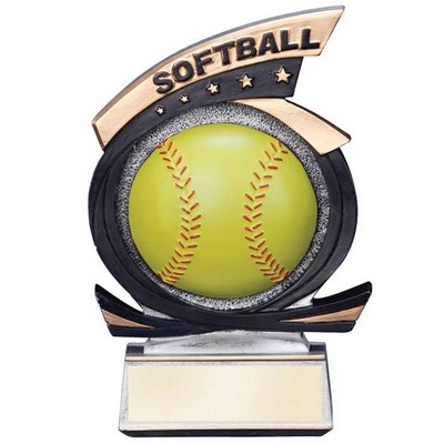 Gold Star Softball Award - 7"