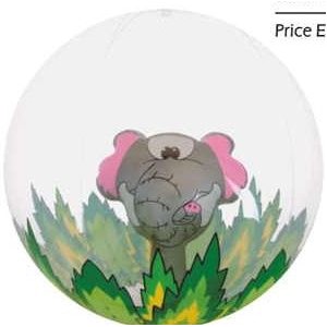 16" Inflatable Elephant In The Jungle Ball©