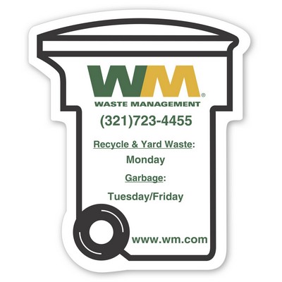 Go Green Recycling Bin Magnet