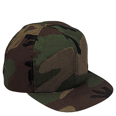 Kids Woodland Camouflage Baseball Cap