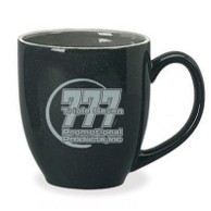 16 Oz. St. Paul Bistro Mug w/ Colored Trim (Black/Gray/White)