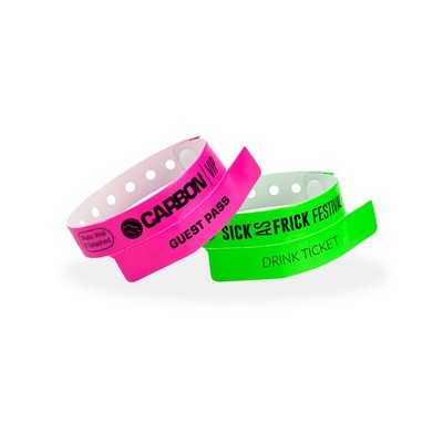 Custom Vinyl Cash Tag 1-Tab Wristband