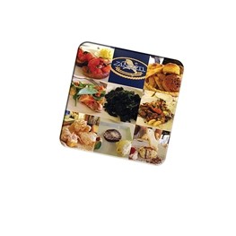 (4") 16 pt. Paper Square Coaster