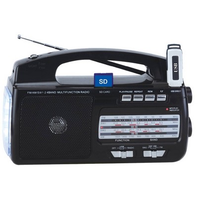 SuperSonic 4 Band AM/ FM/ SW/ Radio w/ MP3 Playback