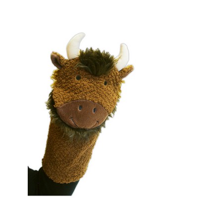 Custom Plush Buffalo Hand Puppet