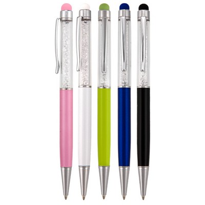 Princess Ballpoint Twist Stylus Pen (Lime Green)