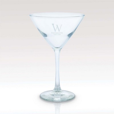 Etched Martini Glass