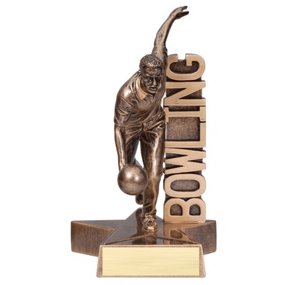 Bowling, Male - Billboard Resins - 6-1/2"