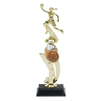 Gold Standard Basketball Trophy Female 13" Tall