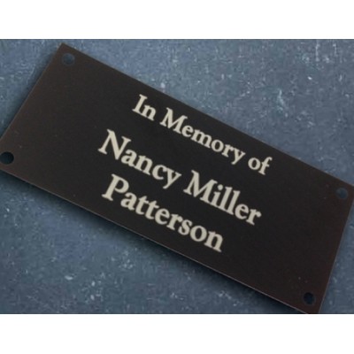 Aluminum Name Plates 1/2"x2"