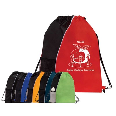 Sport Drawstring Backpack with mesh pocket