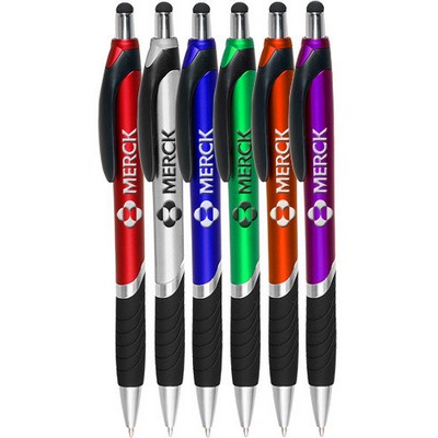 Plastic Pen with Screen Touch Stylus