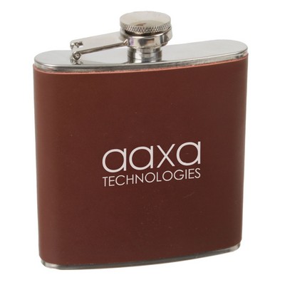 6oz Leather Flask