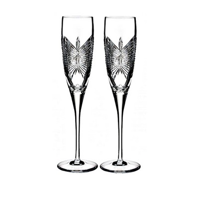 Waterford Love Happiness Flute, Pair