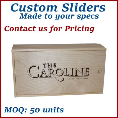 Custom Slider-top Wooden Crate / Custom Wooden Box