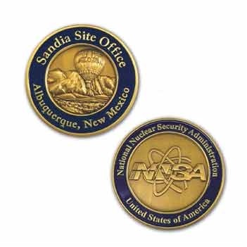 Die Cast Zinc Alloy Coin (1 3/4"x3mm)