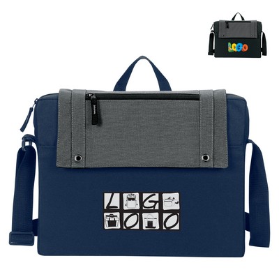 "Saddle" Slim Laptop Briefcase