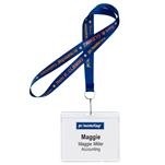 5/8" Big Meeting 2 Lanyard, J-Hook, 1-Color Imprint