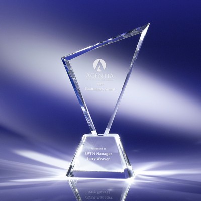 The Beacon Crystal Award 9"H