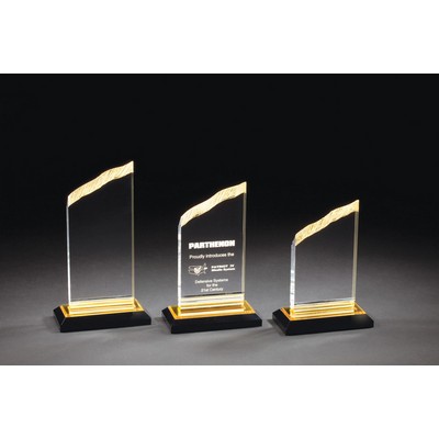 Medium Gold Chisel Top Acrylic Award