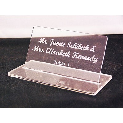 2" x 3.5" - Clear Acrylic Table Signs