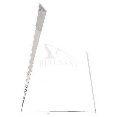 Facet Wedge Crystal Award, 8 3/4"H