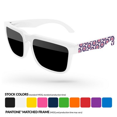 Heat Sunglasses W/ Full Color Arm Heat Transfer