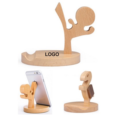 Kung Fu Wood Cell Phone Stand