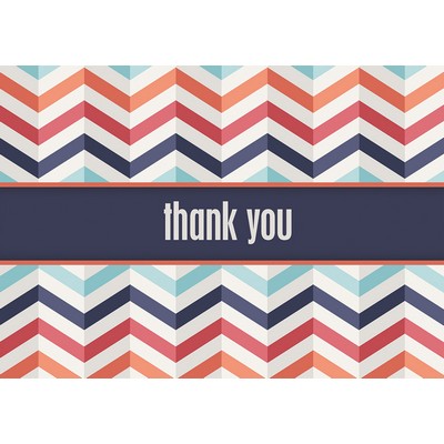 Zig Zag Thank You Cards