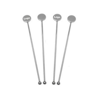 6.3" Stainless Steel Cocktail Swizzle Stick Beverage Coffee Stirrers