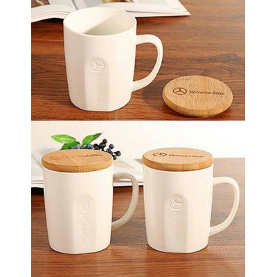 14 Oz. Bamboo Mug w/Lid