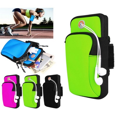 Kidder iBank® Sports Running Arm Band Bag Case for Smartphones (Black)