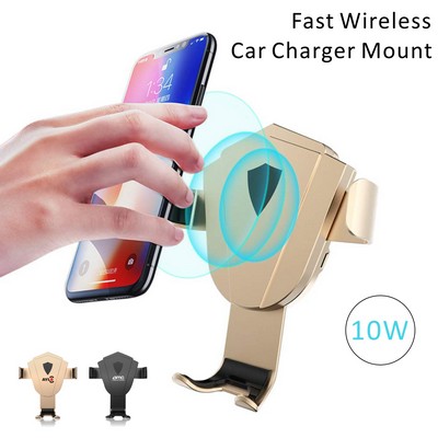 2 in 1 Wireless Car Charger Mount Wireless Charing Car Mount