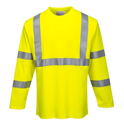 Modaflame® Knit Hi-Vis Long Sleeved FR T-Shirt