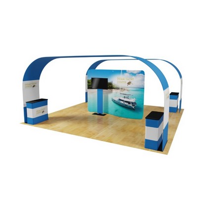 20' WaveLine® Barbados Arch Booth Kit