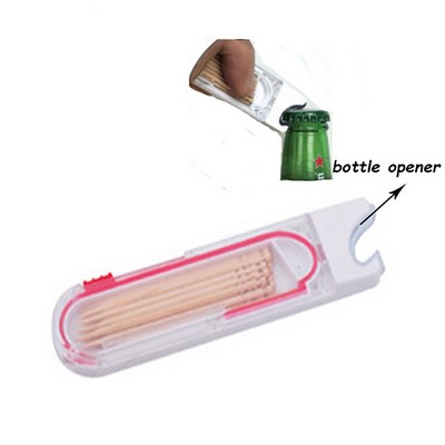 Toothpick dispenser with Bottle Opener