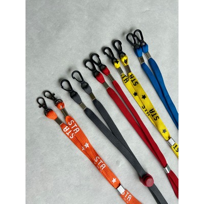 1/2' Wide Adjustable Face Mask Holder Lanyards For Kids and Adults