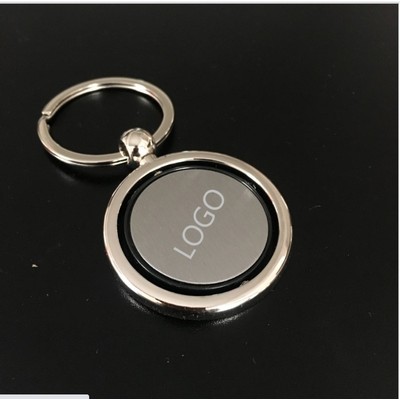 Metal Circle Spinner Keychain