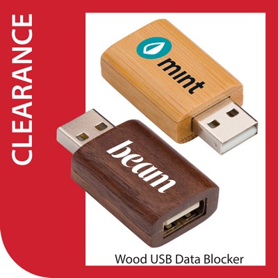 Wood USB Data Blocker