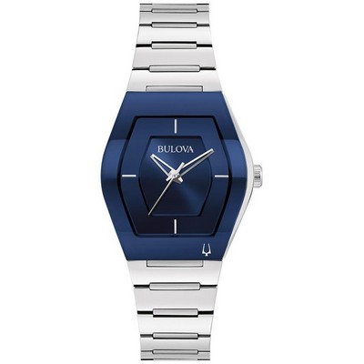 Bulova Ladies' Futuro Watch, Stainless Steel with Blue Dial