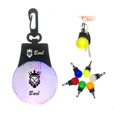 LED Flashing Round Reflector Light with Lanyard Hook