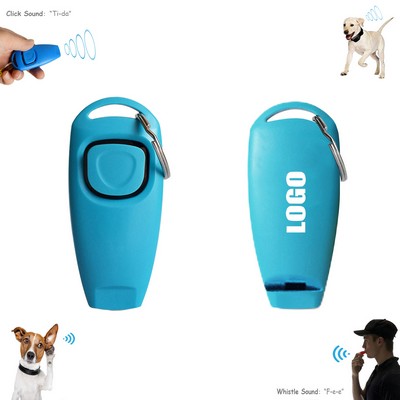 Whistle Pet Training Sound Clicker w/Key Ring